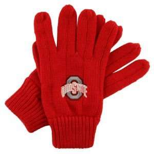  Ohio State Buckeyes Top of the World Rib Knit Gloves 