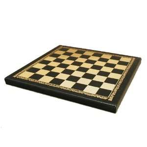   Pressed Leather Chess Board with 1in Squares
