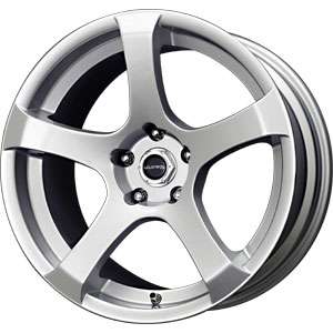 New 18X9.5 5x120 LIQUID METAL Silver Wheels/Rims  