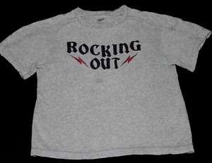 Gymboree ROCK N ROLL 101 gray rocking out tee 6 and &  