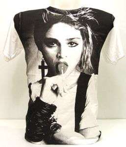MADONNA 80s Pop Star Icon Vintage Punk Rock T Shirt L  