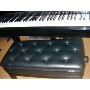   Adjustable Leather Artist Piano Bench W/storage Musical Instruments