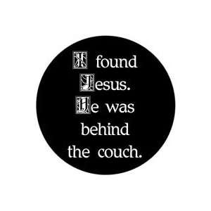   Couch PINBACK BUTTON 1.25 Pin / badge Anti Christian 