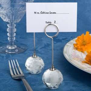   Collection crystal ball place card holders