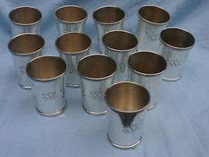 Cartier Sterling Silver Set Of 12 Goblets VERY RARE  
