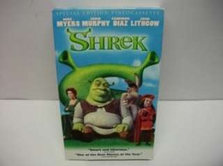 Shrek (VHS, 2001) big box video  