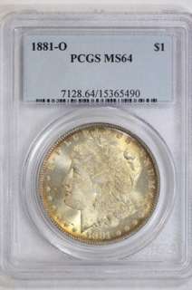 1881 O Morgan Silver Dollar MS64 PCGS United States Mint Coin  