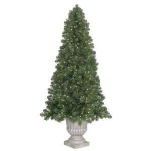 : GKI Bethlehem Lighting Pre Lit 7 1/2 Foot PVC Christmas Tree in Pot 