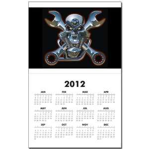 Calendar Print w Current Year Motorhead Skull Wrenches