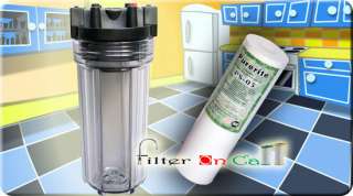   Whole House Water Filter Housing & 1 Standard Size 10 Sediment Filter