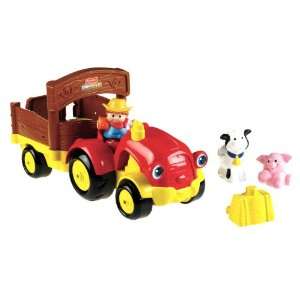    Fisher Price Little People Tow n Pull Tractor Toys & Games