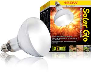 Exo Terra Solar Glo Mercury Vapor Lamp Bulb 160W PT 2193  