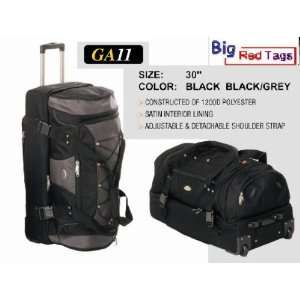   GA11 BLACK 30 ROLLING DUFFEL BAG WITH WHEEL LUGGAGE: Everything Else