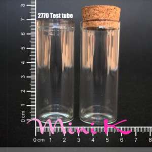500p Clear Glass Bottle Cork 30ml Test tube 2770  