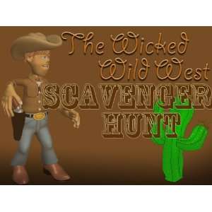Scavenger Hunt Party Instant  The Wicked Wild West Scavenger 