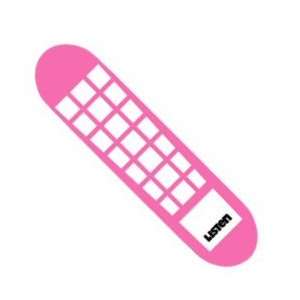   Logo Text Pink Skateboard Deck (7.75 x 31.75)