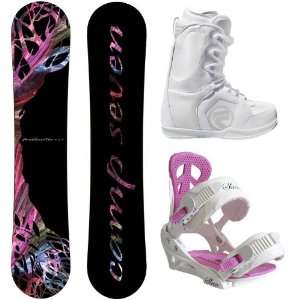  2012 Camp Seven Featherlite 150cm Womens Snowboard Package 