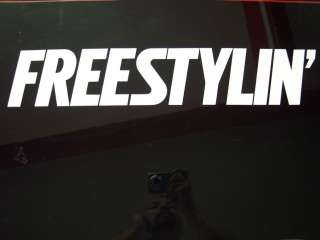 Freestylin windshield sticker, Old school Freestyle BMX  