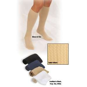 Truform Ladies Pattern Socks White Medium (Catalog Category: Stockings 