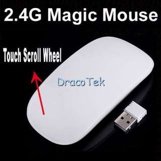 4G Ultra thin Wireless RF Magic Multi touch Scroll Mouse Mice Wheel 