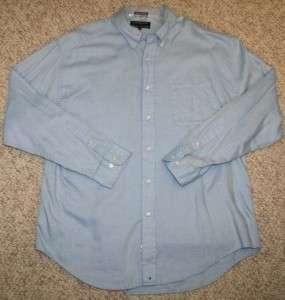   Sport blue 100% cotton mens pocket dress shirt     
