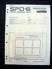 Roland SPD 6 Percussion Pad Service Manual Schematic