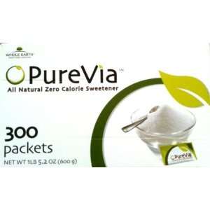 Purevia All Natural Zero Calorie Sweetener   300 Packets  