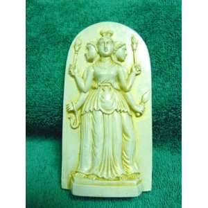    Wiccan/pagan Hecate Statue/wall Hanging 4 1/2 