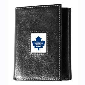  Toronto Maple Leafs Black Leather Trifold Wallet Sports 