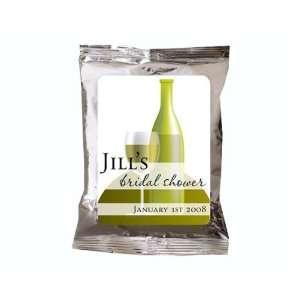 : Wedding Favors White Wine Theme Personalized Iced Cappuccino Favors 
