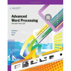  Advanced Word Processing, Lessons 56 110 Microsoft Word 